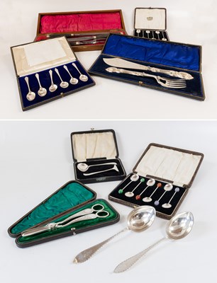 Lot 70 - A Collection of Assorted Silver Flatware,...