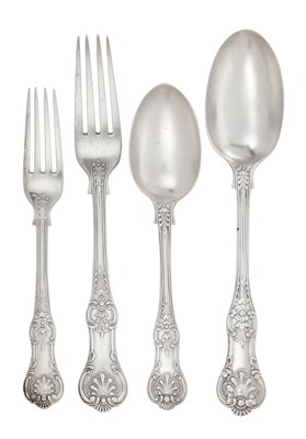 Lot 2092 - An Edward VII and George V Silver Table-Service