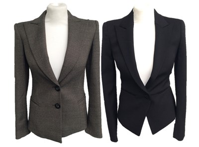 Lot 1067 - Emporio Armani Grey and Black Wool and...