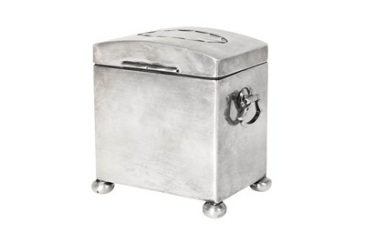 Lot 2212 - An Edward VII Silver Tea-Caddy or Playing-Card Box