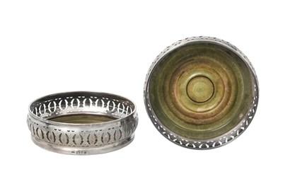 Lot 2221 - A Pair of Elizabeth II Silver Wine-Coasters