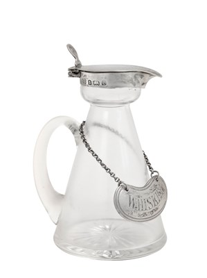 Lot 2201 - An Edward VII Silver-Mounted Whiskey-Tot and an Associated Label