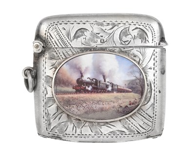 Lot 2112 - A George V Silver Vesta-Case