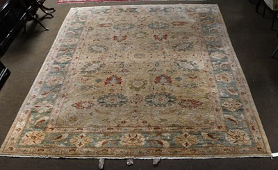 Lot 1246 - Afghan Ziegler Carpet, the pale wheat field...