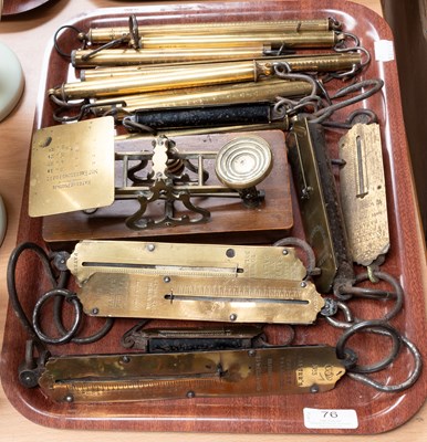 Lot 76 - Various Antique Scales and Balances, including...