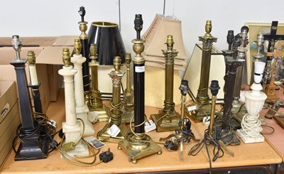 Lot 192 - A Collection of Table Lamp Bases and Lamp...