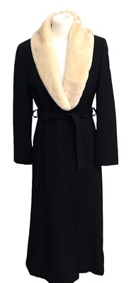 Lot 1065 - Alberta Ferretti Italy Black Wool Long Wrap...