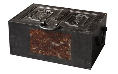 Lot 515 - A Victorian Cast Iron Revenue Strong Box, late...