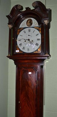 Lot 450 - A mahogany longcase clock, with painted dial inscribed 'JNo Morrison, Edinburgh'