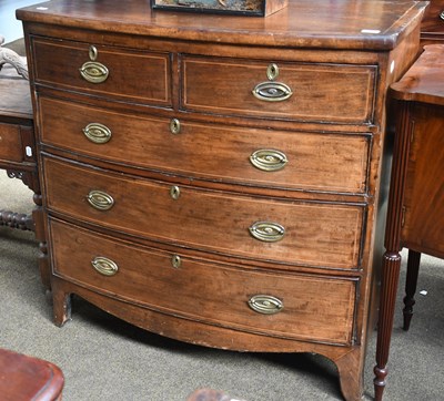 Lot 1341 - An Early 19th Century Mahogany Bow-Front, Four-...