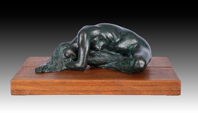 Lot 137 - Felipe Castañeda (b.1933) Mexican Resting nude...
