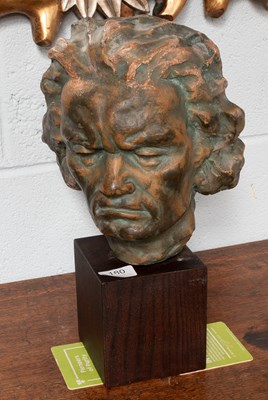 Lot 180 - A 20th Century Terracotta Bust of Ludwig van...