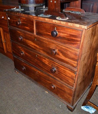 Lot 455 - A 19th century mahogany chest of drawers