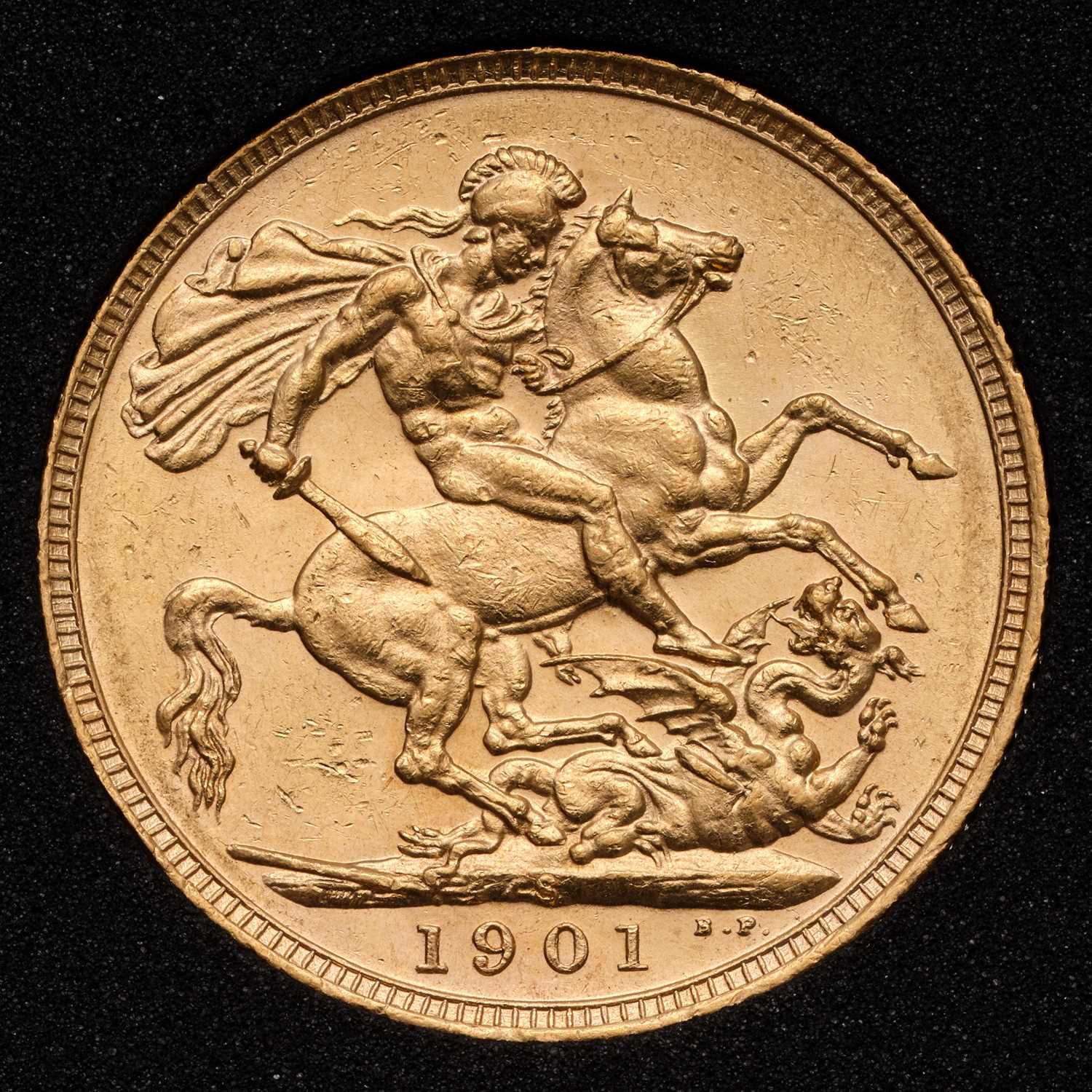 Lot 170 - Victoria, Sovereign 1901; encapsulated and...