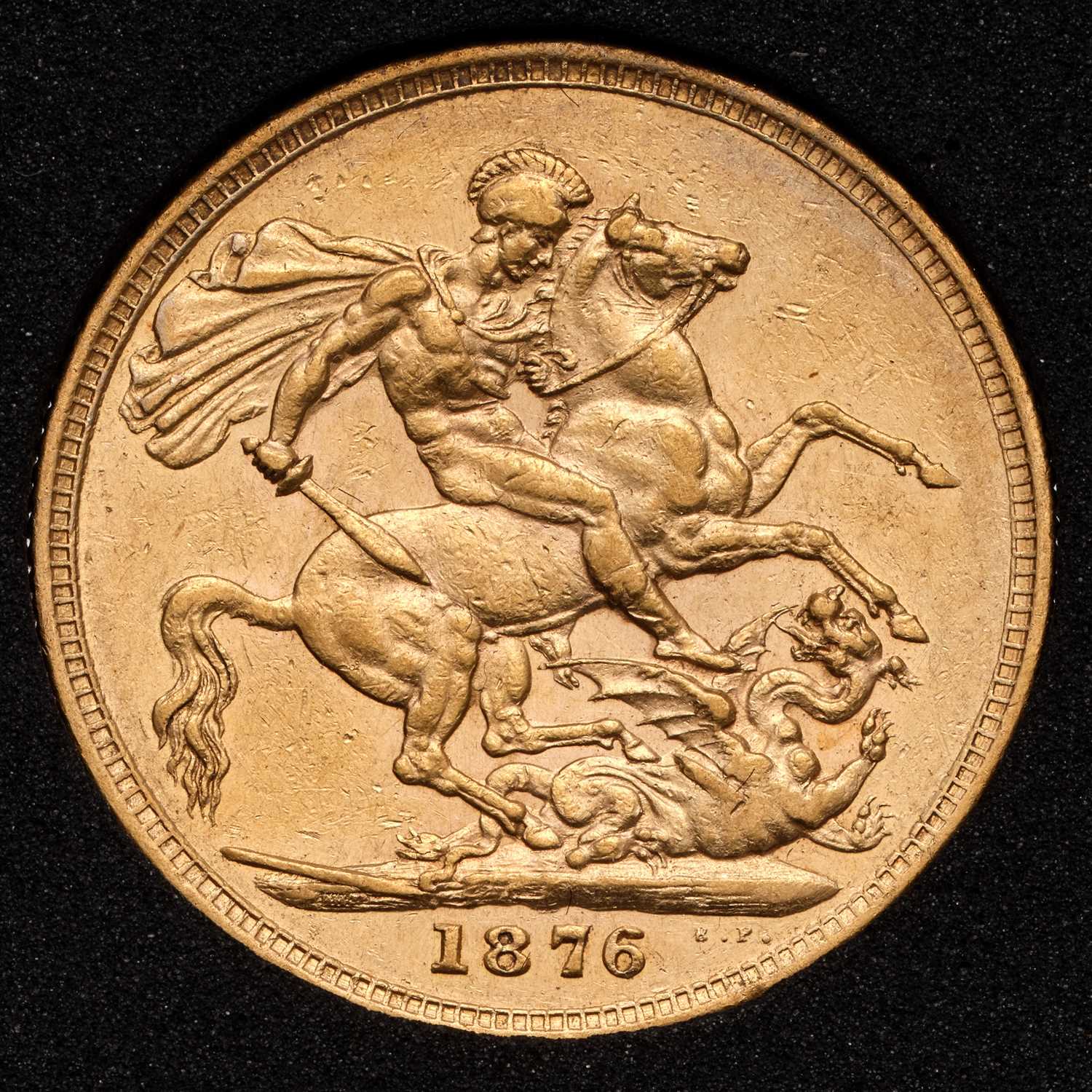 Lot 140 - Victoria, Sovereign 1876S, Sydney Mint, St....