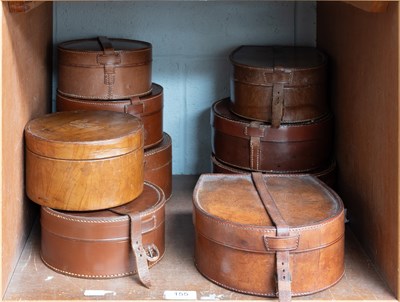 Lot 155 - A Collection of 19th Century Leather Collar...