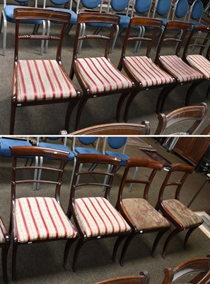 Lot 1315 - A Set of Four Regency Style Mohogany Dining...
