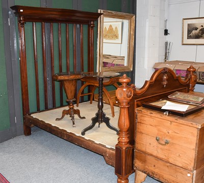 Lot 1383 - A Victorian Mahogany Half Tester Bed, with...