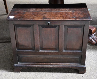 Lot 1335 - An 18th Century Oak Chest, of small...