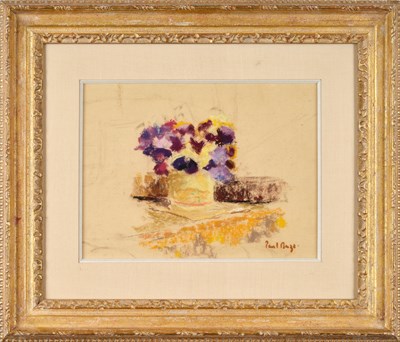 Lot 51 - Paul Maze (1887-1979) French Pansies in a...
