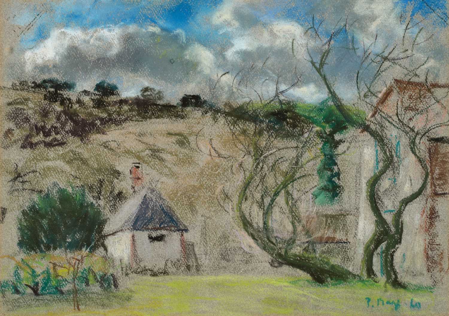 Lot 47 - Paul Maze (1887-1979) French Garden scene...