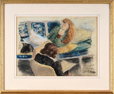 Lot 49 - Paul Maze (1887-1979) French Two ladies...