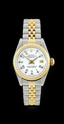 Lot 2341 - Rolex: A Lady's Steel and Gold Automatic...