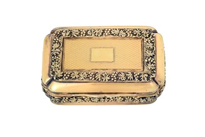 Lot 2098 - A George III Silver-Gilt Snuff-Box