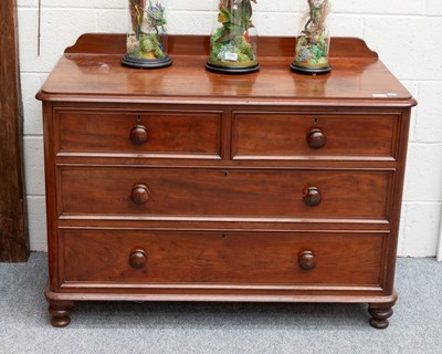 Lot 1417 - A Victorian Mahogany Three Height Chest of...