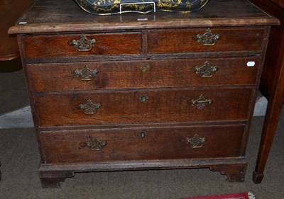 Lot 478 - An 18th century four height chest of drawers