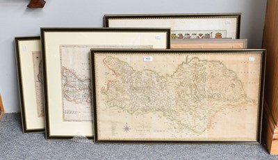 Lot 405 - Collection of Nine Engraved Maps, including...