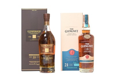 Lot 3132 - Glenlivet "The Sample Room" 21 Year Old Single...