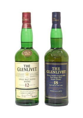 Lot 3134 - Glenlivet 18 Year Old Single Malt Scotch...