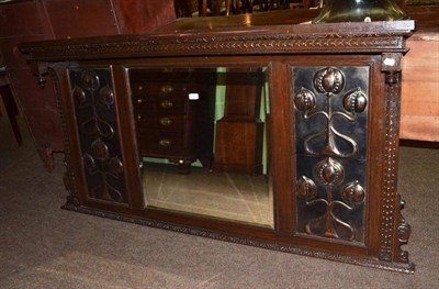 Lot 486 - Art Nouveau overmantel mirror