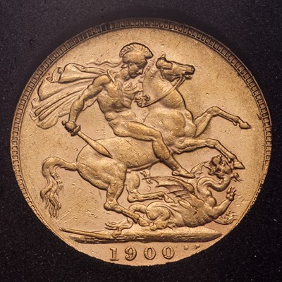 Lot 169 - Victoria, Sovereign 1900; very fine,...