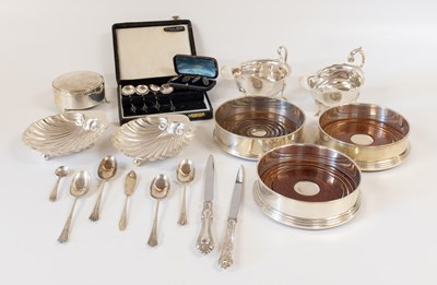 Lot 63 - A Collection of Assorted Silver, including a...