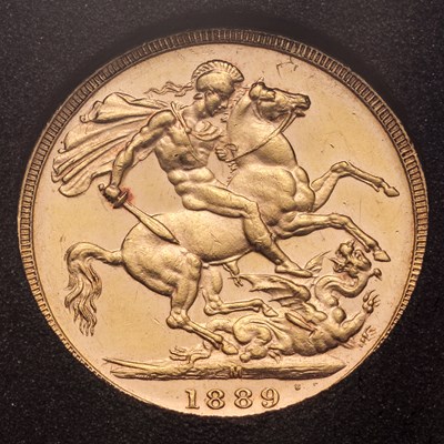 Lot 150 - Victoria, Sovereign 1889M, Melbourne Mint;...