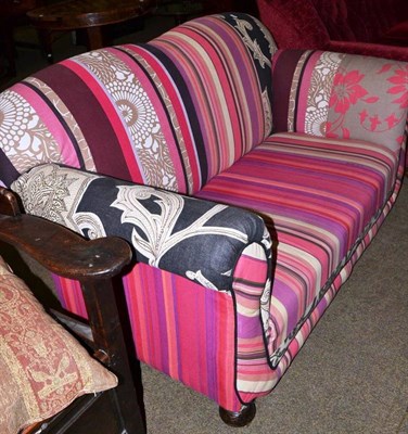 Lot 494 - Upholstered two seater settee