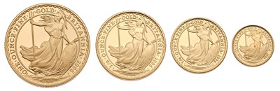 Lot 238 - UK, Britannia Four-Coin Gold Proof Set 2006,...