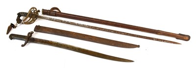 Lot 296 - A French M1842 Yataghan Sword Bayonet, the...