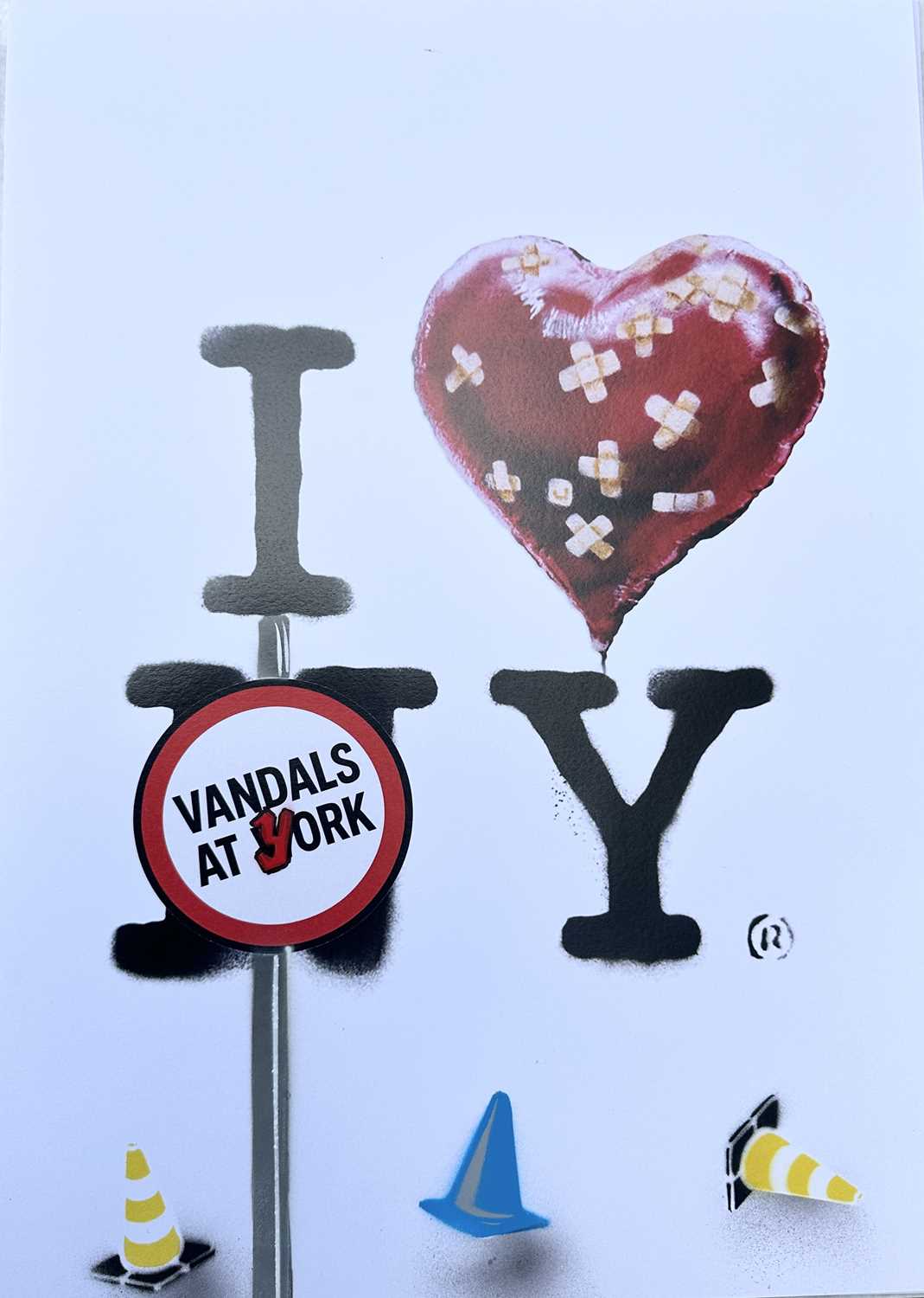 Lot 15 - Vandals at Work (Contemporary) "I love York,...