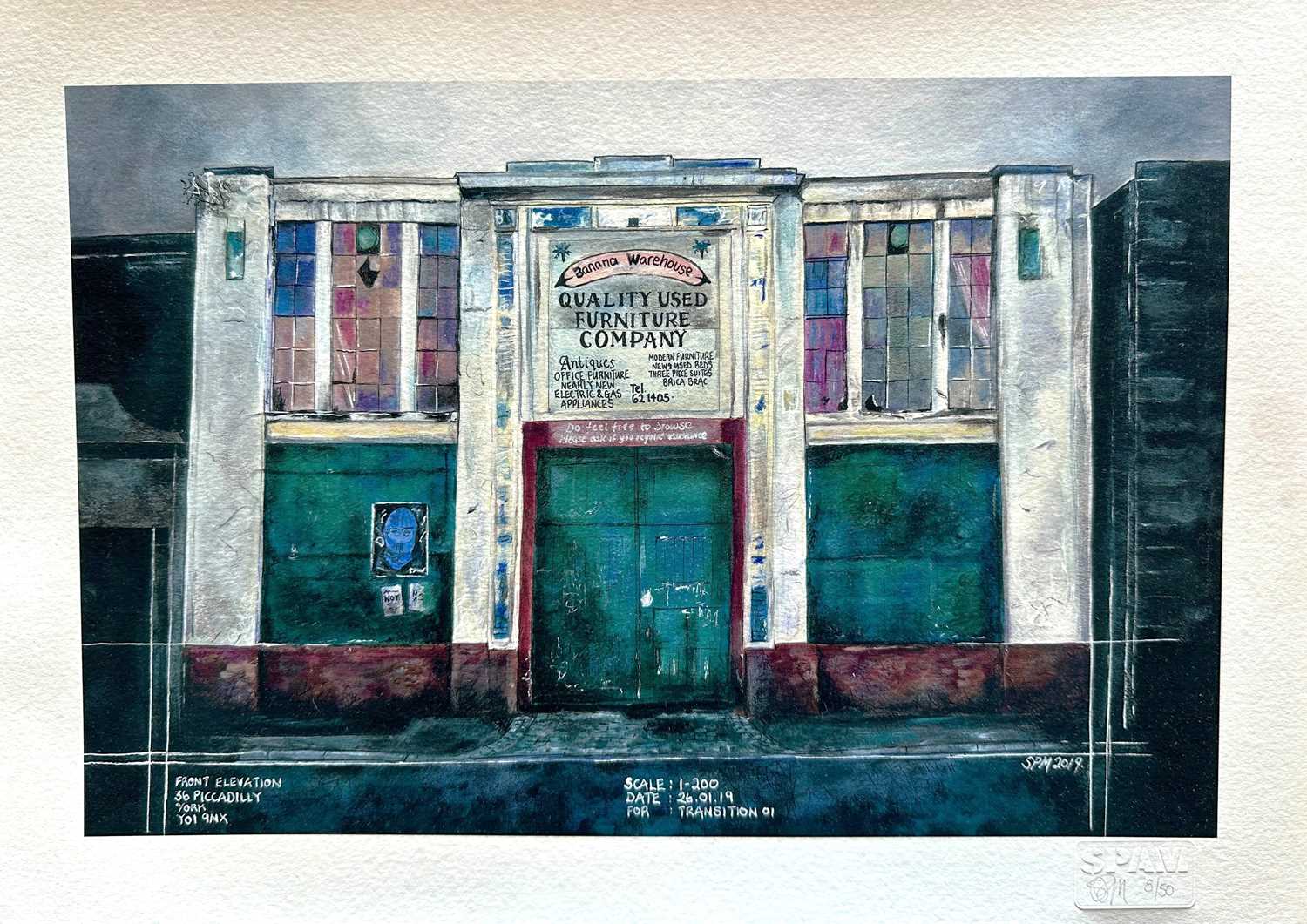 Lot 16 - Spam (Contemporary) "Banana Warehouse Print"...