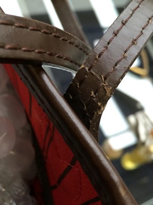 Lot 1047 - A Louis Vuitton Neverfull Damier Check Bag...