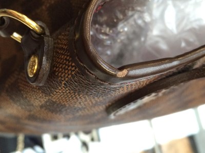 Lot 1047 - A Louis Vuitton Neverfull Damier Check Bag...