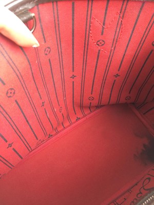 Lot 1047 - A Louis Vuitton Neverfull Damier Check Bag...