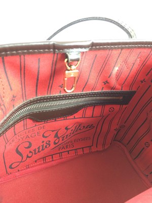 Lot 1047 - A Louis Vuitton Neverfull Damier Check Bag...