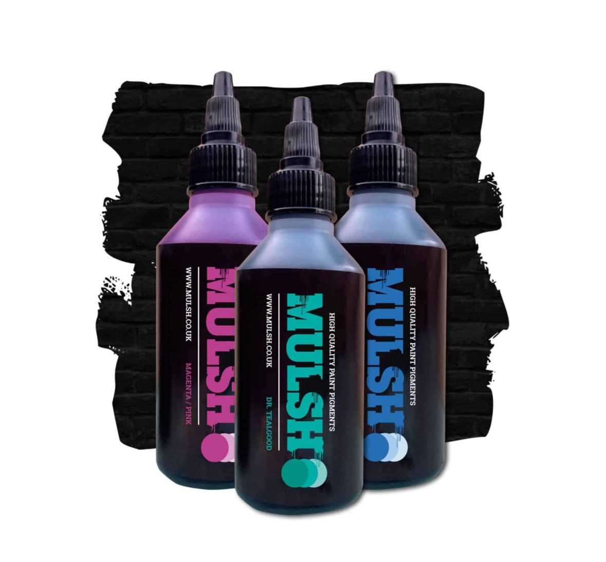 Lot 27 - Mulsh: Three Bottles of High Quality Paint...