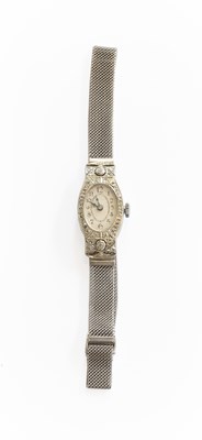 Lot 339 - A Lady's 18 Carat White Gold Diamond Set...