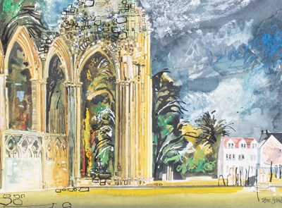 Lot 423 - Tom Gamble RWS (1924-2020) "St Mary's Abbey,...