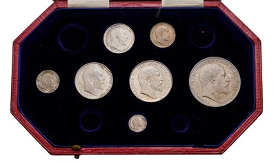Lot 61 - Edward VII, Matt Proof Set 1902, partially...